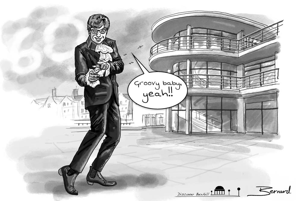 Austin Powers - cartoon by Bernard